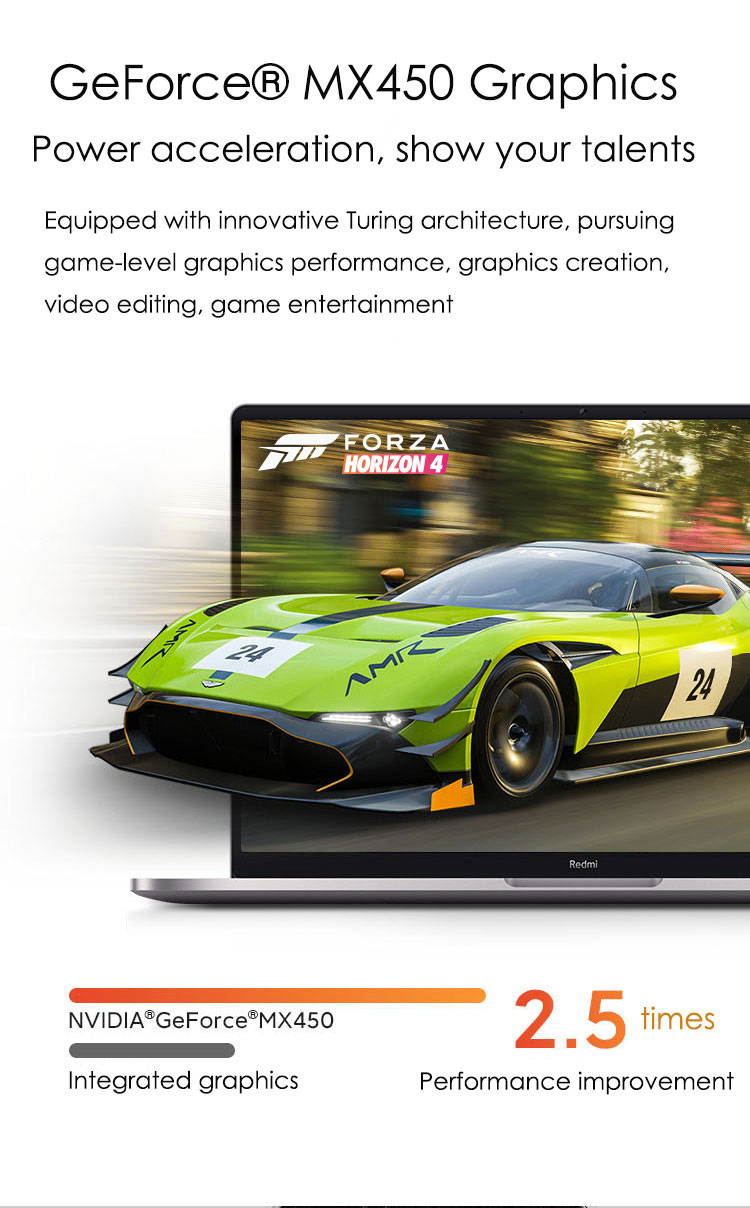 2021 Xiaomi RedmiBook Pro 15 Laptop 15.6 inch laptops Intel Core i5-11300H MX450 16G 512G Mi notebook 100% sRGB 3.2K FHD Screen