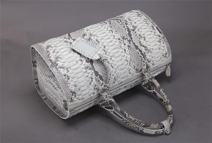 Vintage Design Custom Python Leather Duffle Bags Men Gym Bag for Travelling