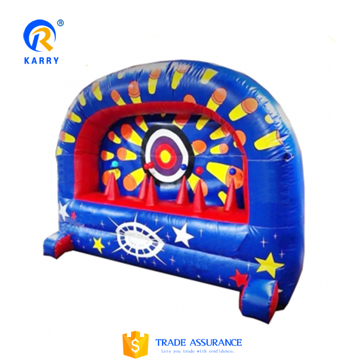 Interactive inflatable shooting game floating ball challenge outdoor interactive games