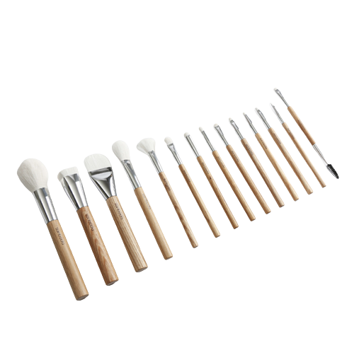 Sonboda Makeup Brush SET (14 Types) - Made of Premium Vegan and Environmentally-friendly Material, M