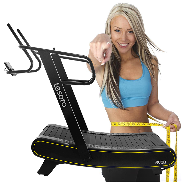 wholesale new manual self-generating sports equipment training fitness accessories Curved treadmill