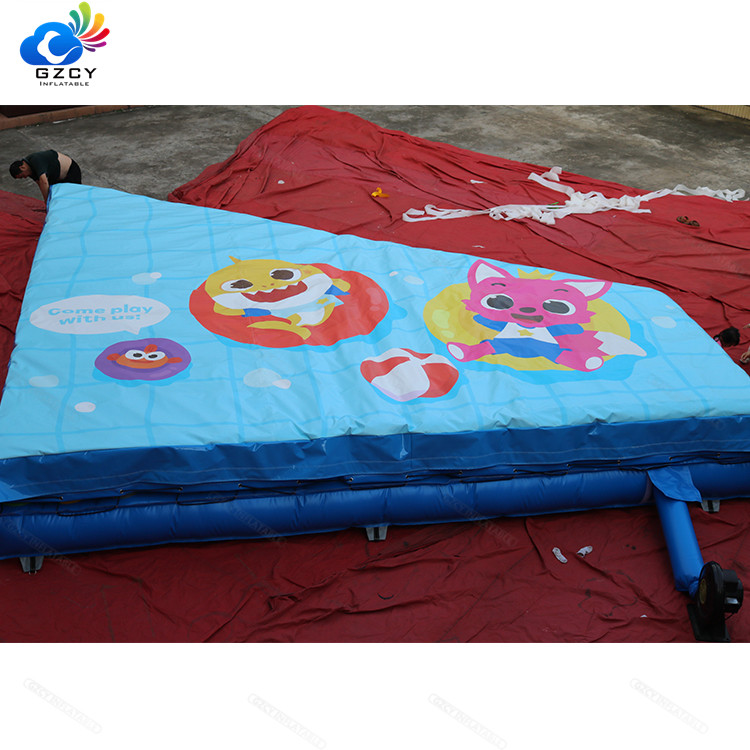 Factory price bike stunt airbag for sport/ inflatable stunt crash air bag/ inflatable landing pad