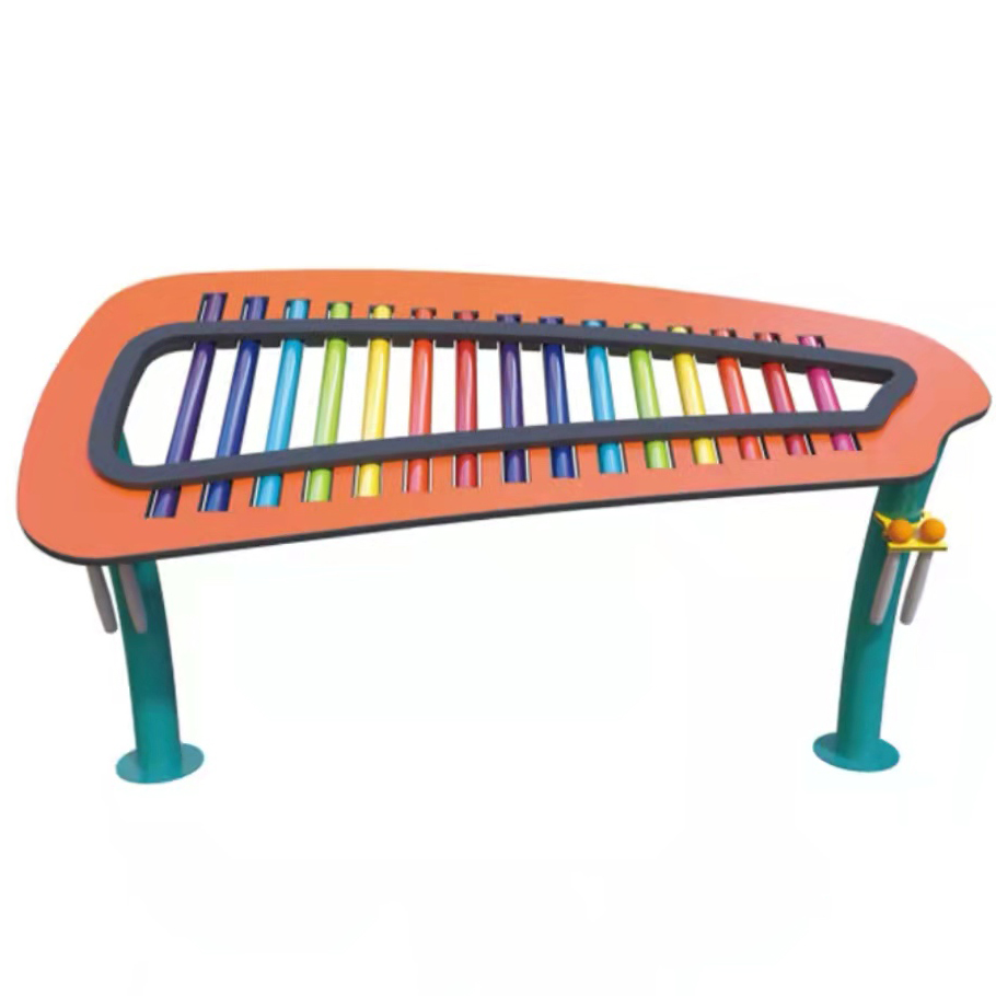 Metal fun street music glockenspiel /outdoor play equipment for public park entertainment unit