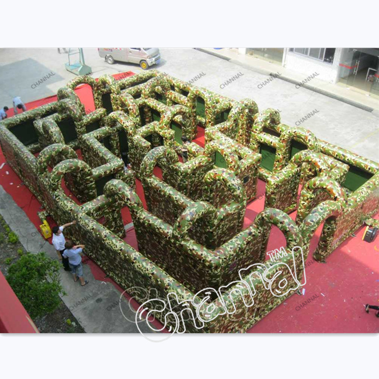 Commercial inflatable field games sport Inflatable Maze obstacle course War Inflatable Maze