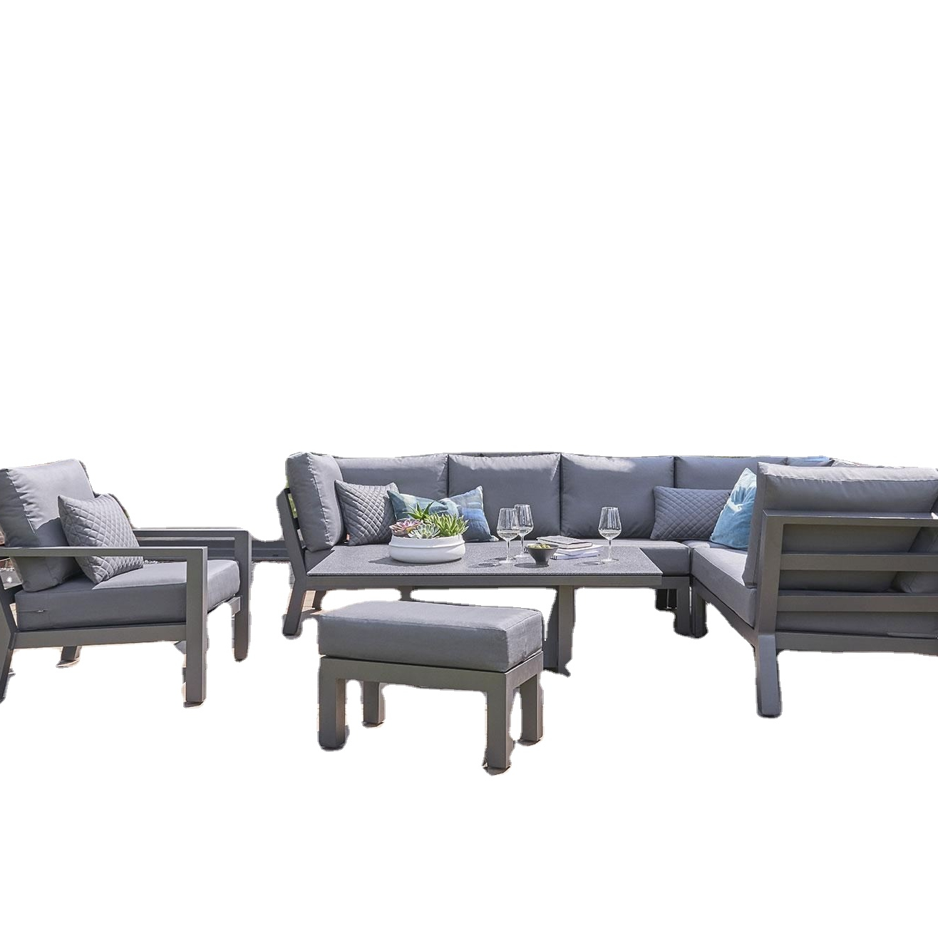 High Quality Furniture Chair Sofa Best Aluminum Furniture Aluminum Garden Wholesale Best Price Metal