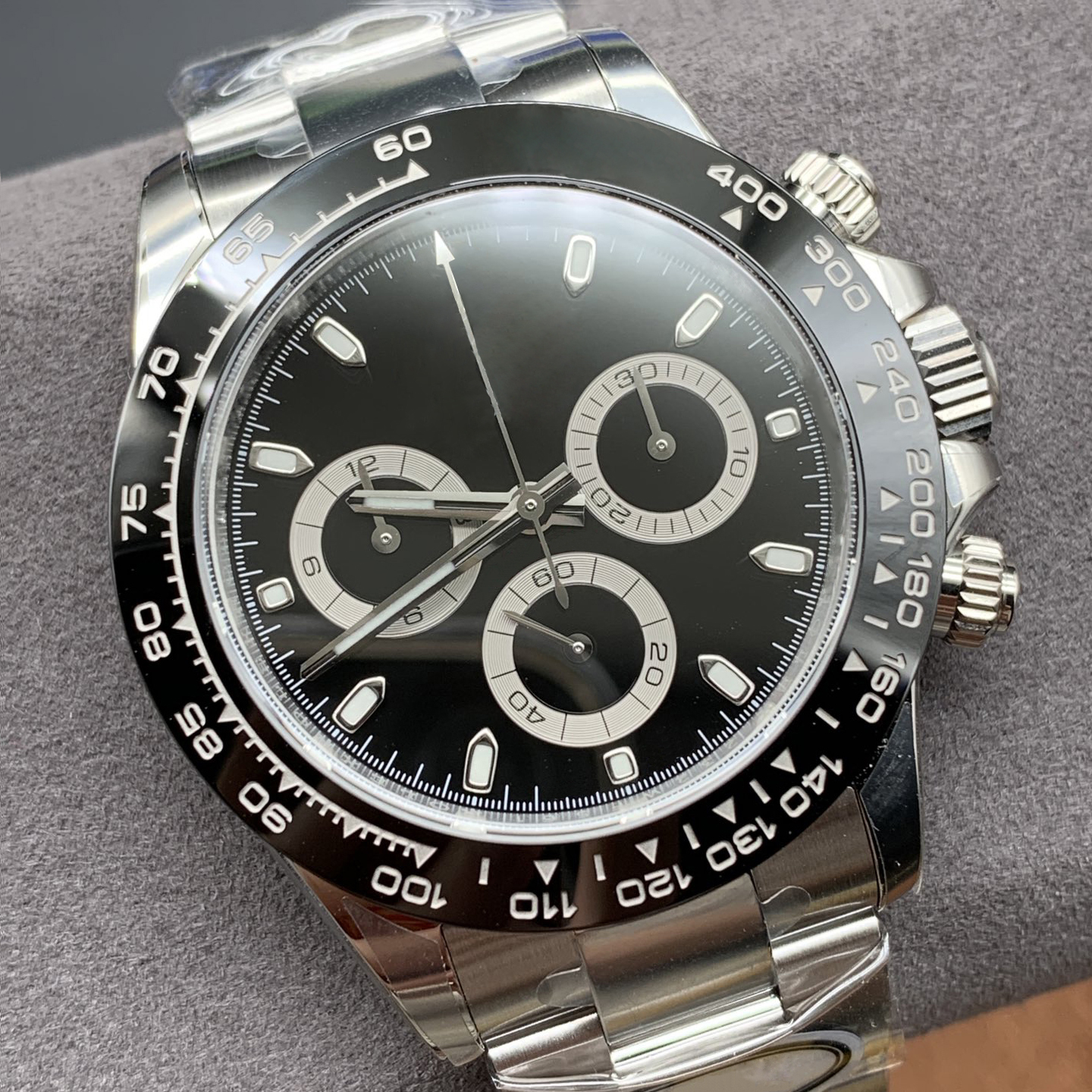 Clean factory ceramic bezel 904 stainless steel sapphire depth 4130 movement luxury men's automatic 